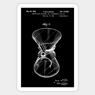 Coffee Chemex patent - chemex coffeemaker gifts Magnet